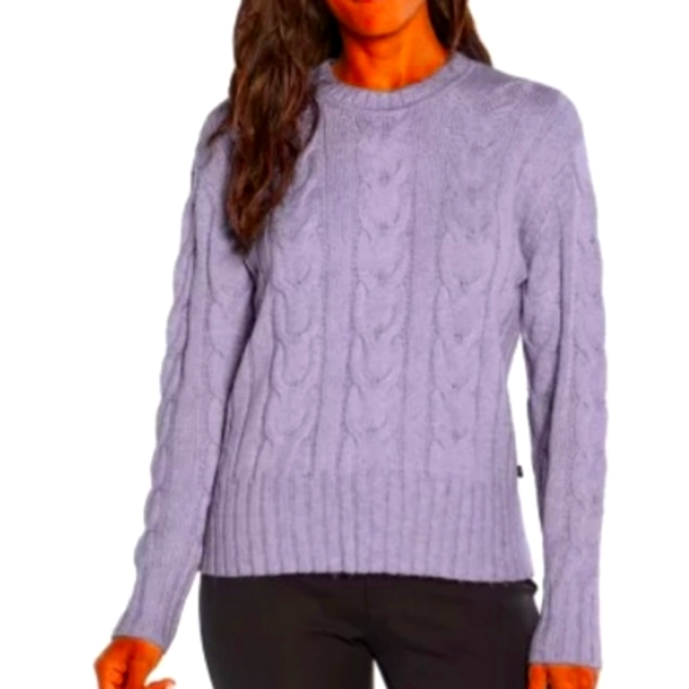 Banana Republic lavender Cable Knit Sweater XL